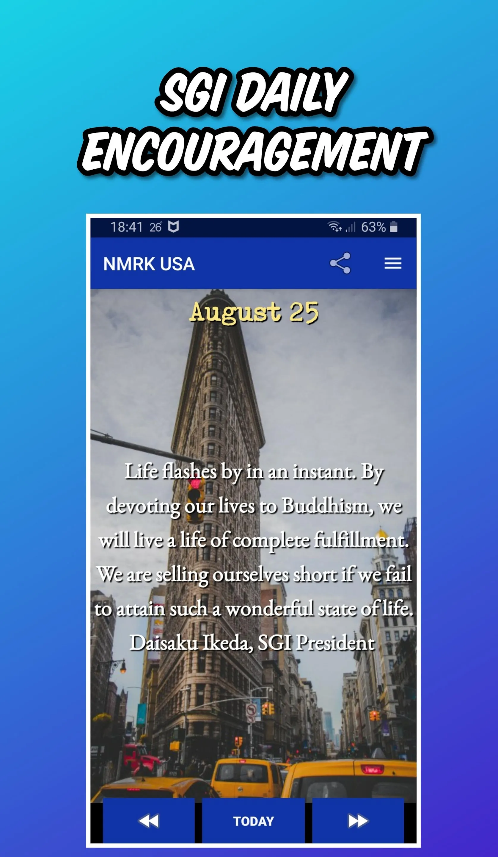 NMRK USA | for SGI-USA members | Indus Appstore | Screenshot