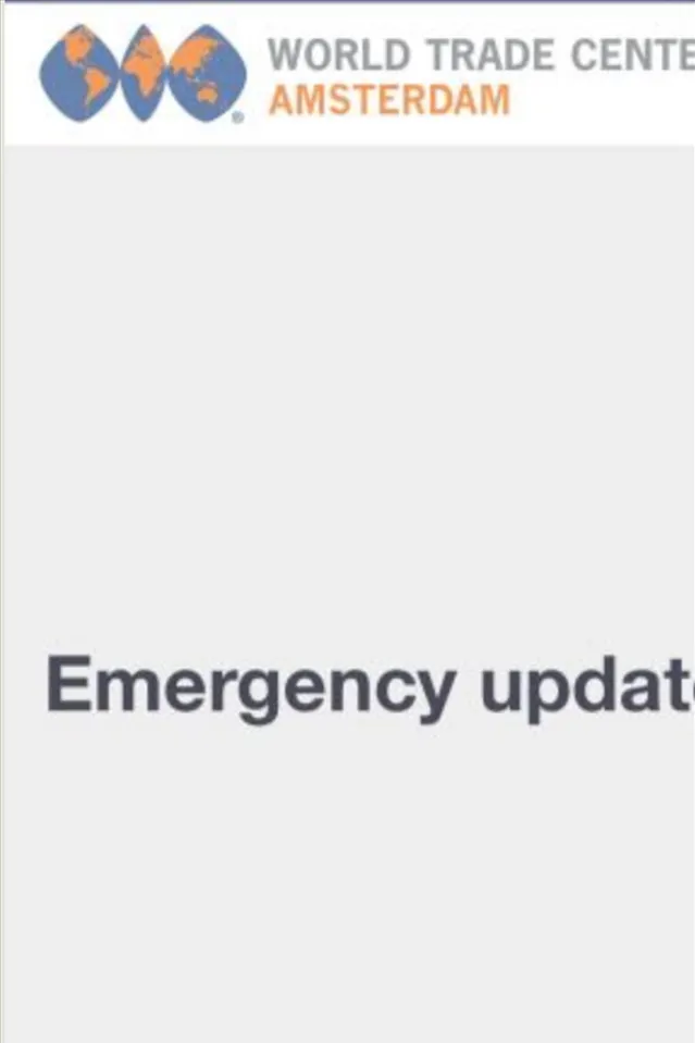 WTC A'dam Emergency Update | Indus Appstore | Screenshot