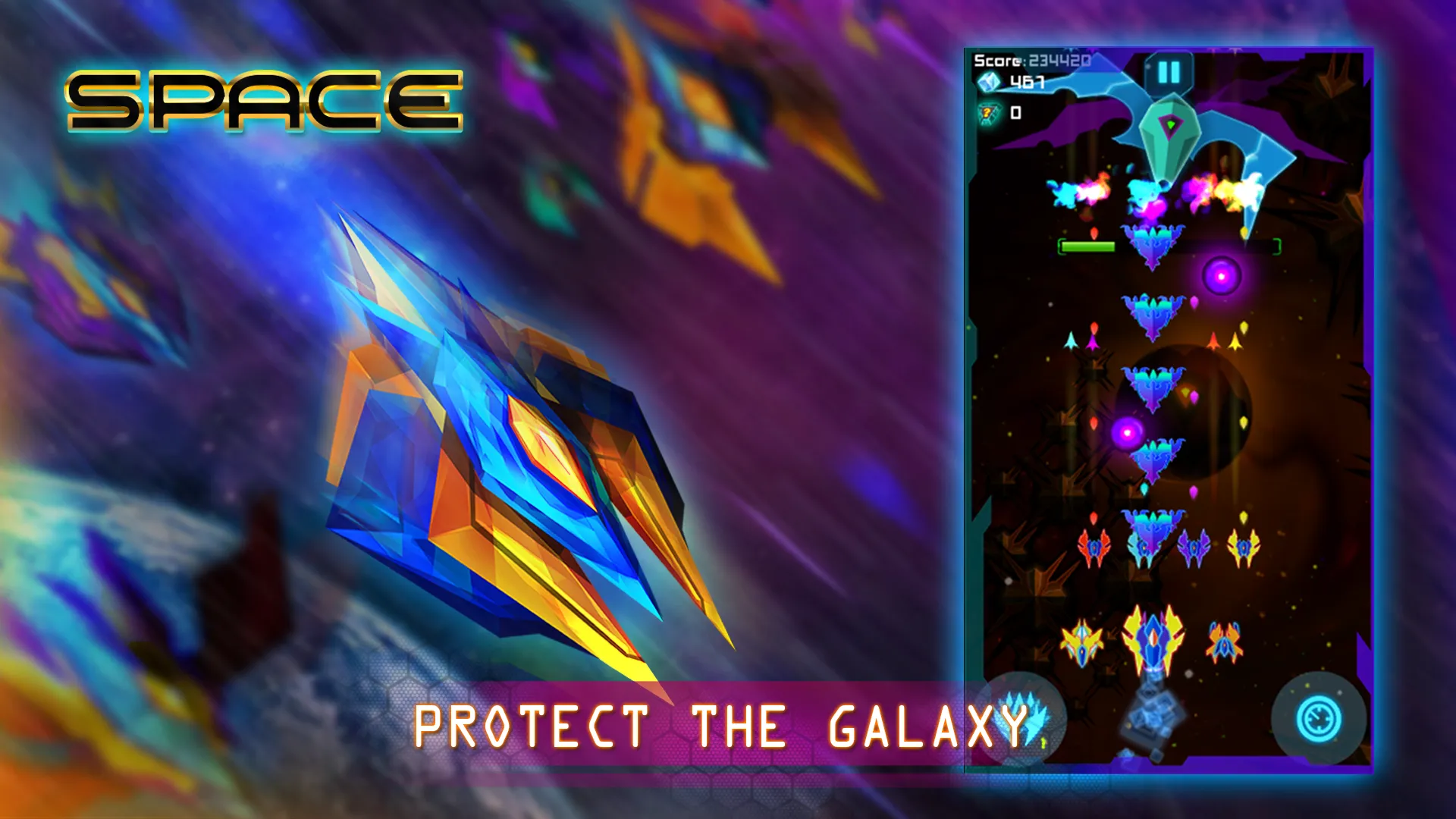 SPACE SHOOTER | Indus Appstore | Screenshot