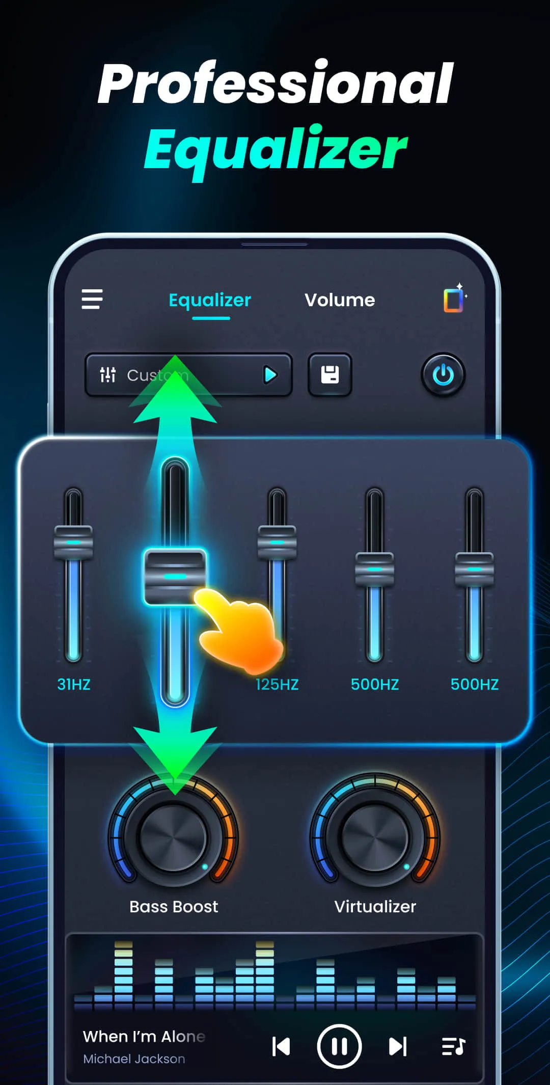 Volume Bass Booster, Equalizer | Indus Appstore | Screenshot