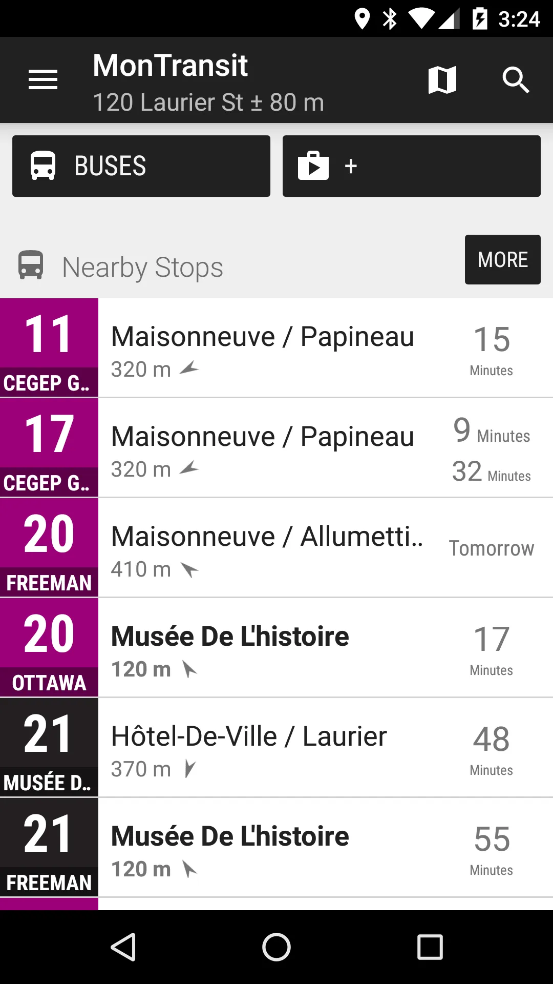 Gatineau Buses - MonTransit | Indus Appstore | Screenshot