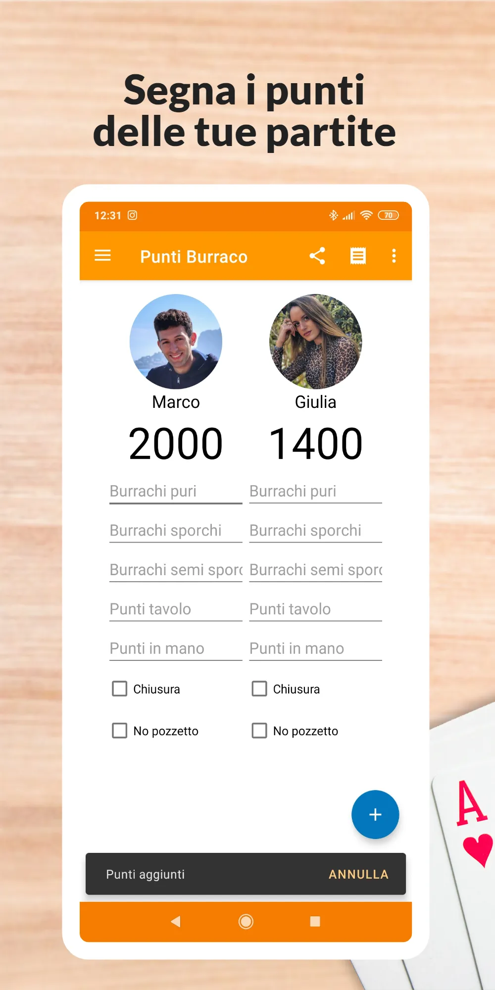 Points Buraco: scorekeeper | Indus Appstore | Screenshot