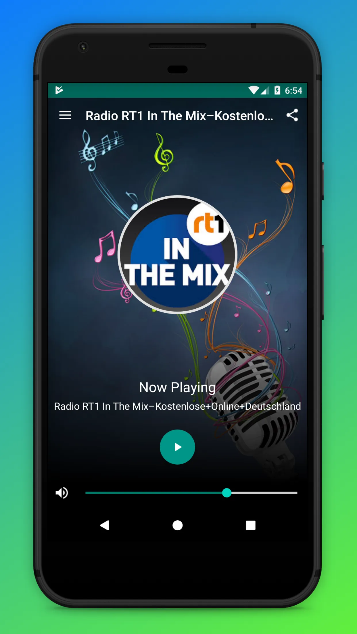 Radio RT1 In The Mix DE Online | Indus Appstore | Screenshot