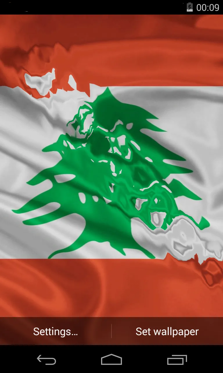 Flag of Lebanon Live Wallpaper | Indus Appstore | Screenshot