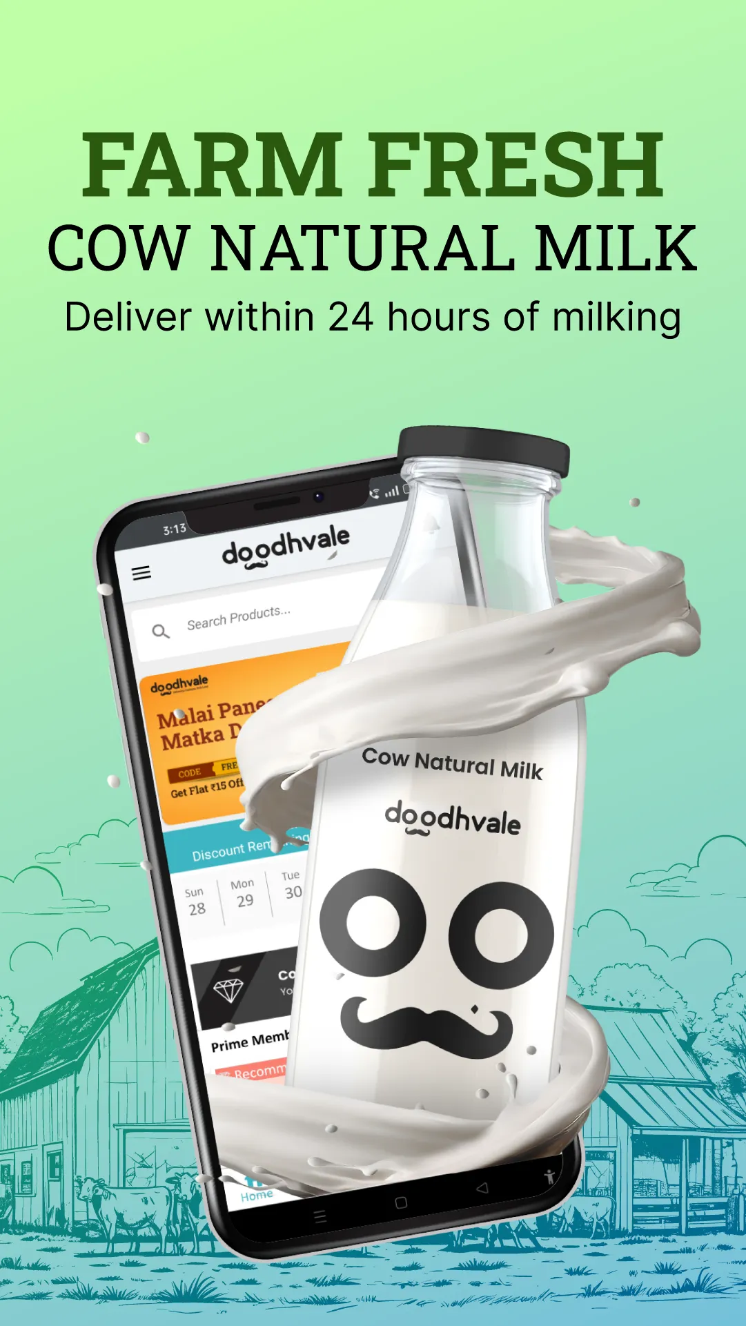 Doodhvale: Fresh Milk Delivery | Indus Appstore | Screenshot