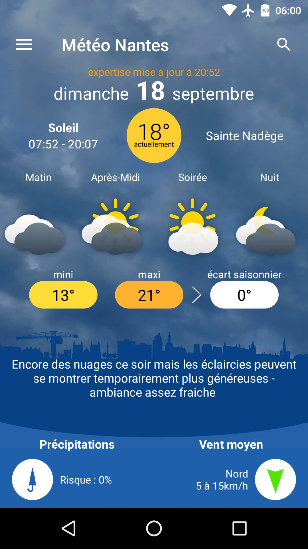 Météo Nantes | Indus Appstore | Screenshot