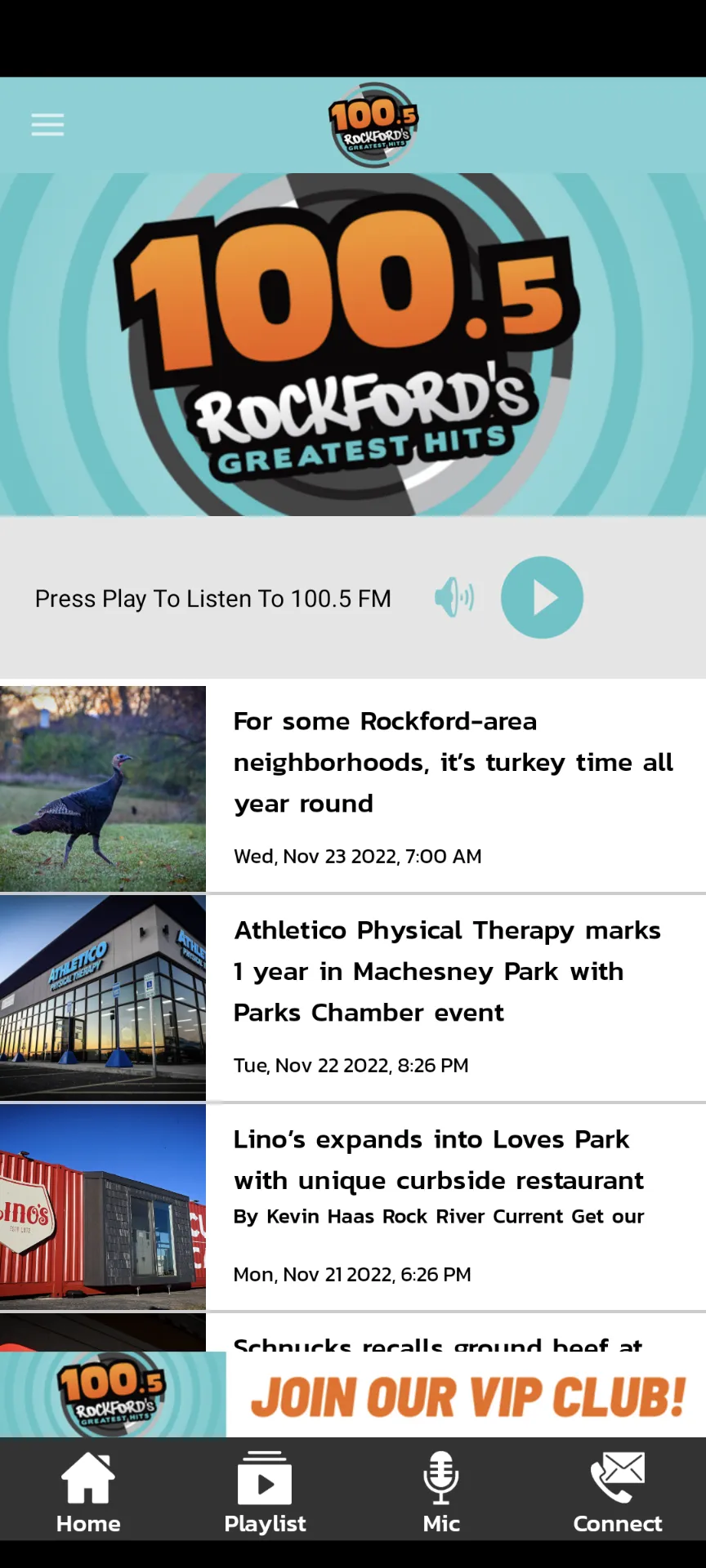 100.5 Rockford’s Greatest Hits | Indus Appstore | Screenshot