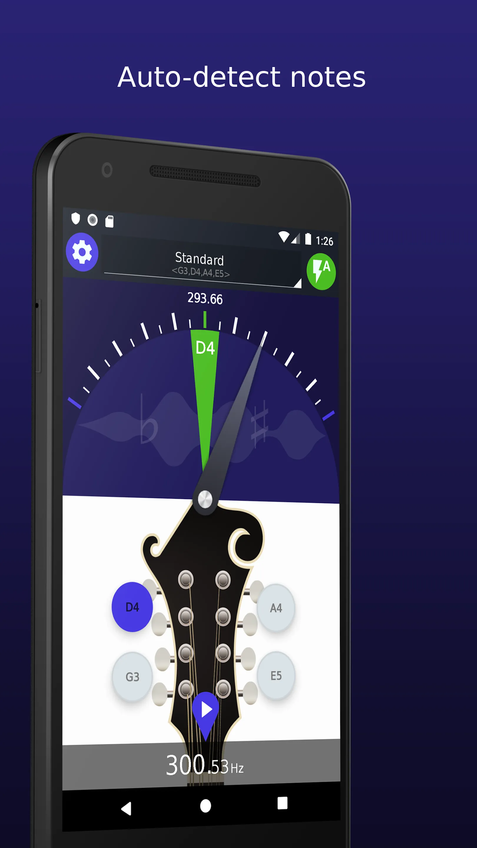 Ultimate Mandolin Tuner | Indus Appstore | Screenshot