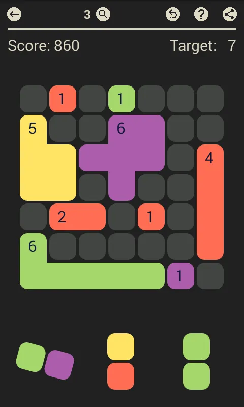 D7: pack the colored Dominoes | Indus Appstore | Screenshot