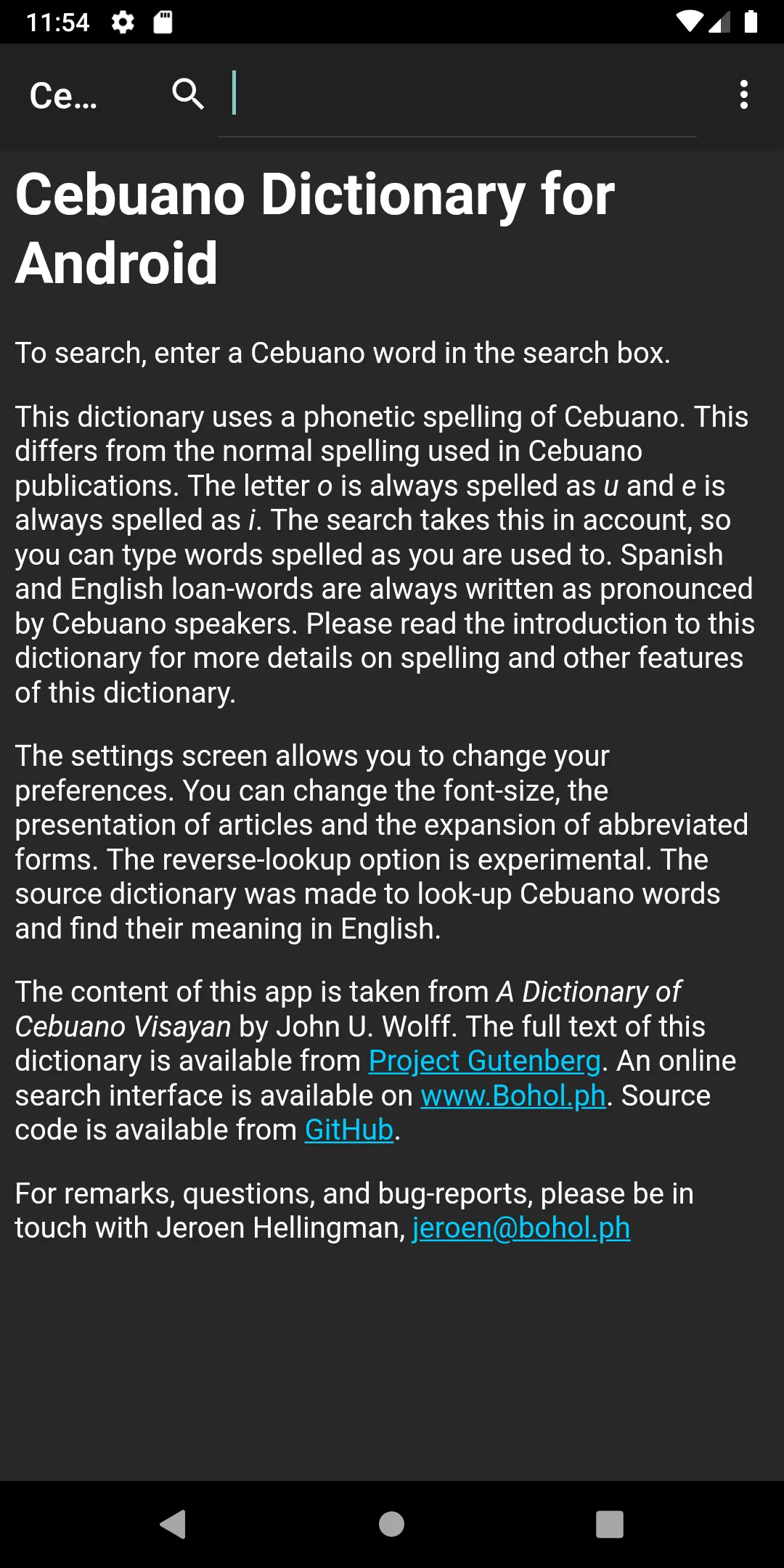 Cebuano-English Dictionary | Indus Appstore | Screenshot