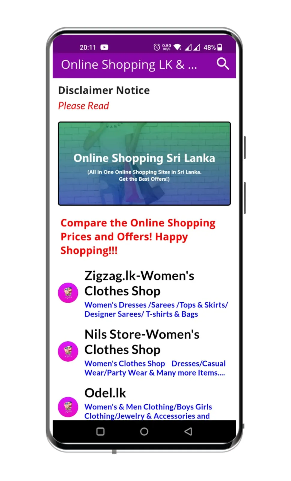 All Online Shopping Sri Lanka | Indus Appstore | Screenshot