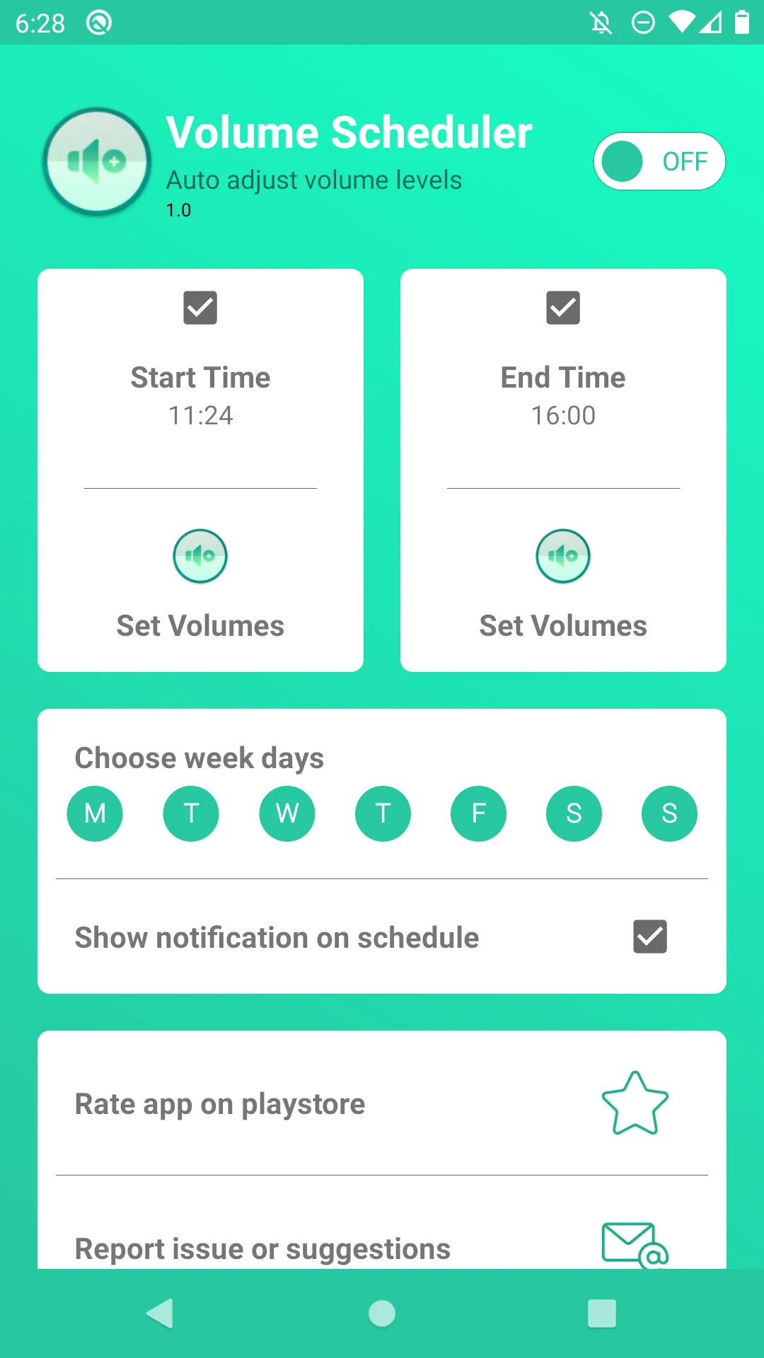 Volume Scheduler - silent mode | Indus Appstore | Screenshot