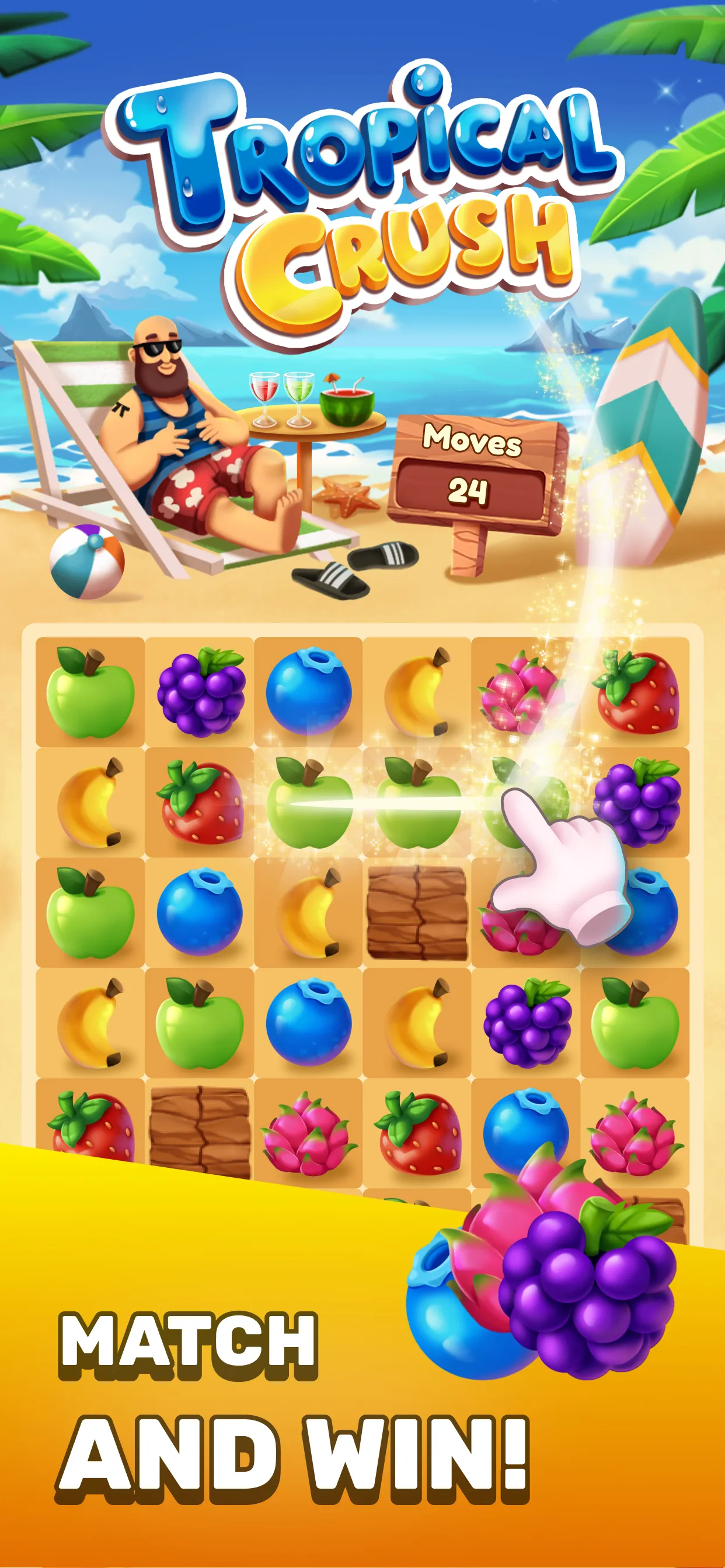 Tropical Crush: Win Real Money | Indus Appstore | Screenshot