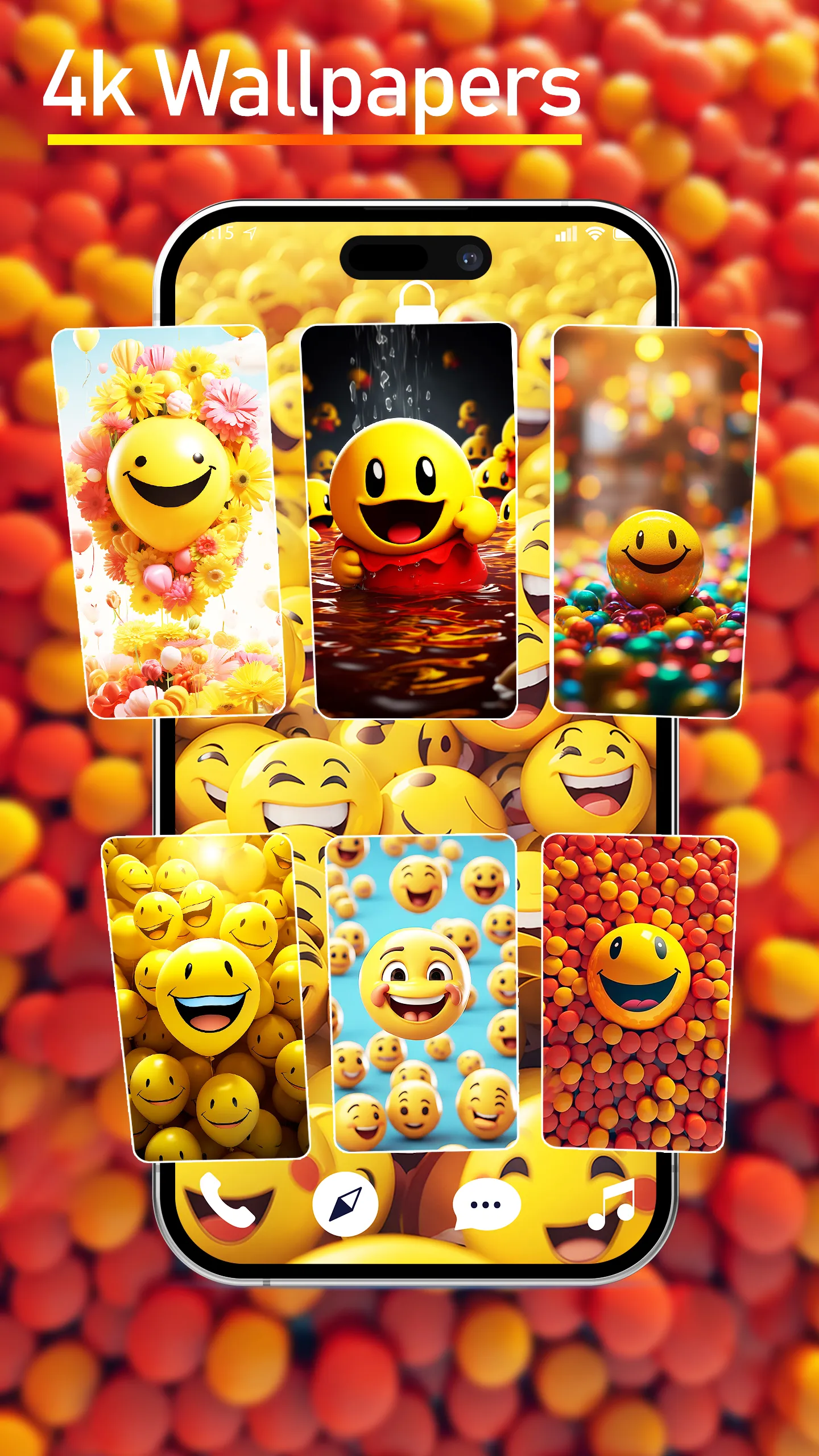 Emoji smiley face wallpapers | Indus Appstore | Screenshot