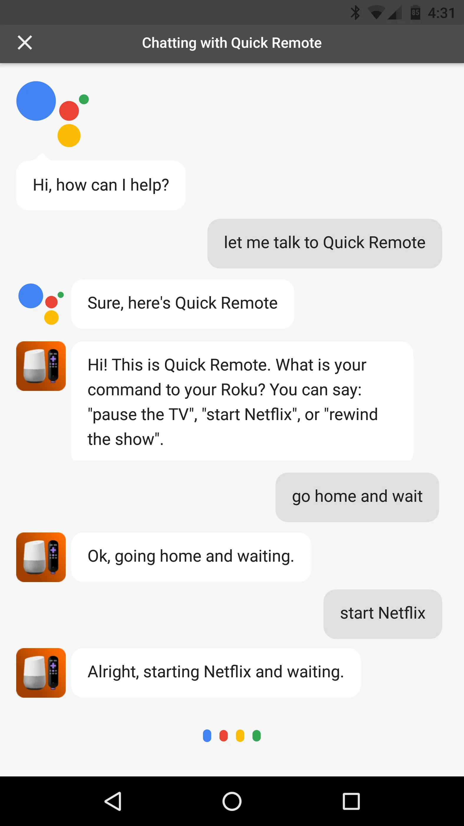 Quick Remote for Google Home/A | Indus Appstore | Screenshot