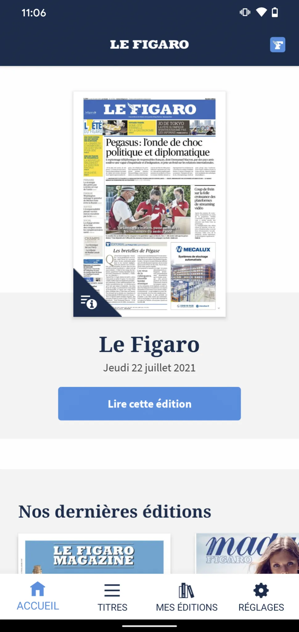 Kiosque Figaro: Journal | Indus Appstore | Screenshot