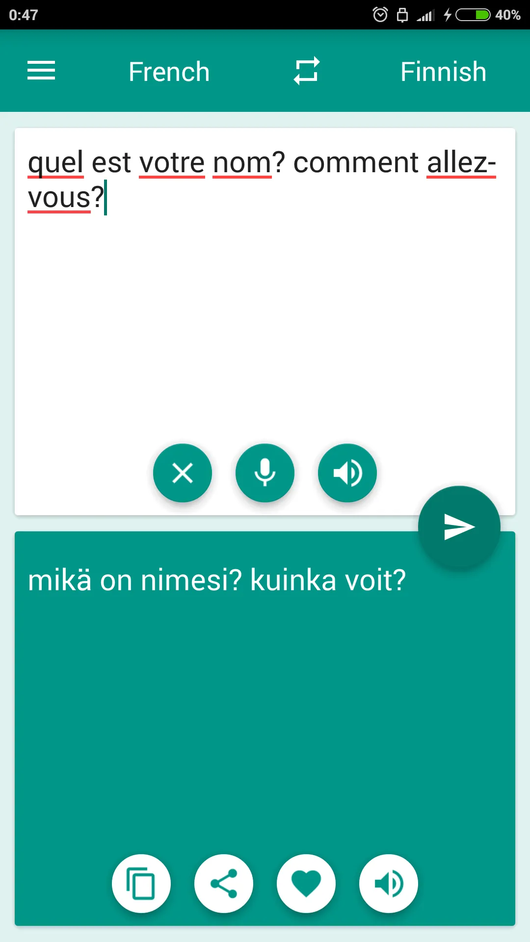 Finnish-French Translator | Indus Appstore | Screenshot