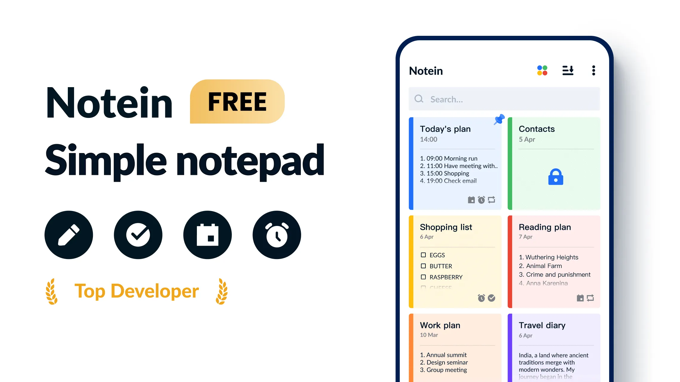 Notepad, Notes, Lists – Notein | Indus Appstore | Screenshot