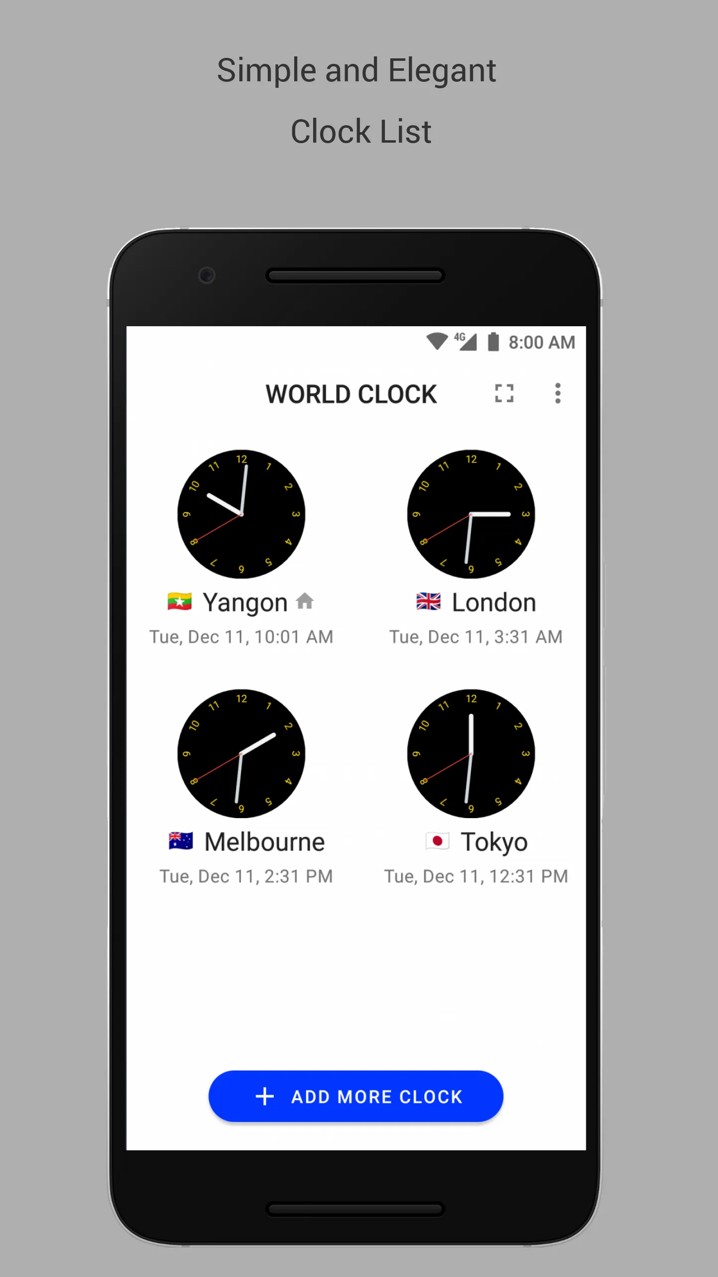 World Clock | Indus Appstore | Screenshot