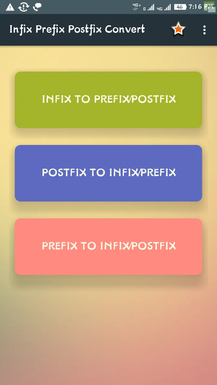 Infix Prefix Postfix Convert | Indus Appstore | Screenshot