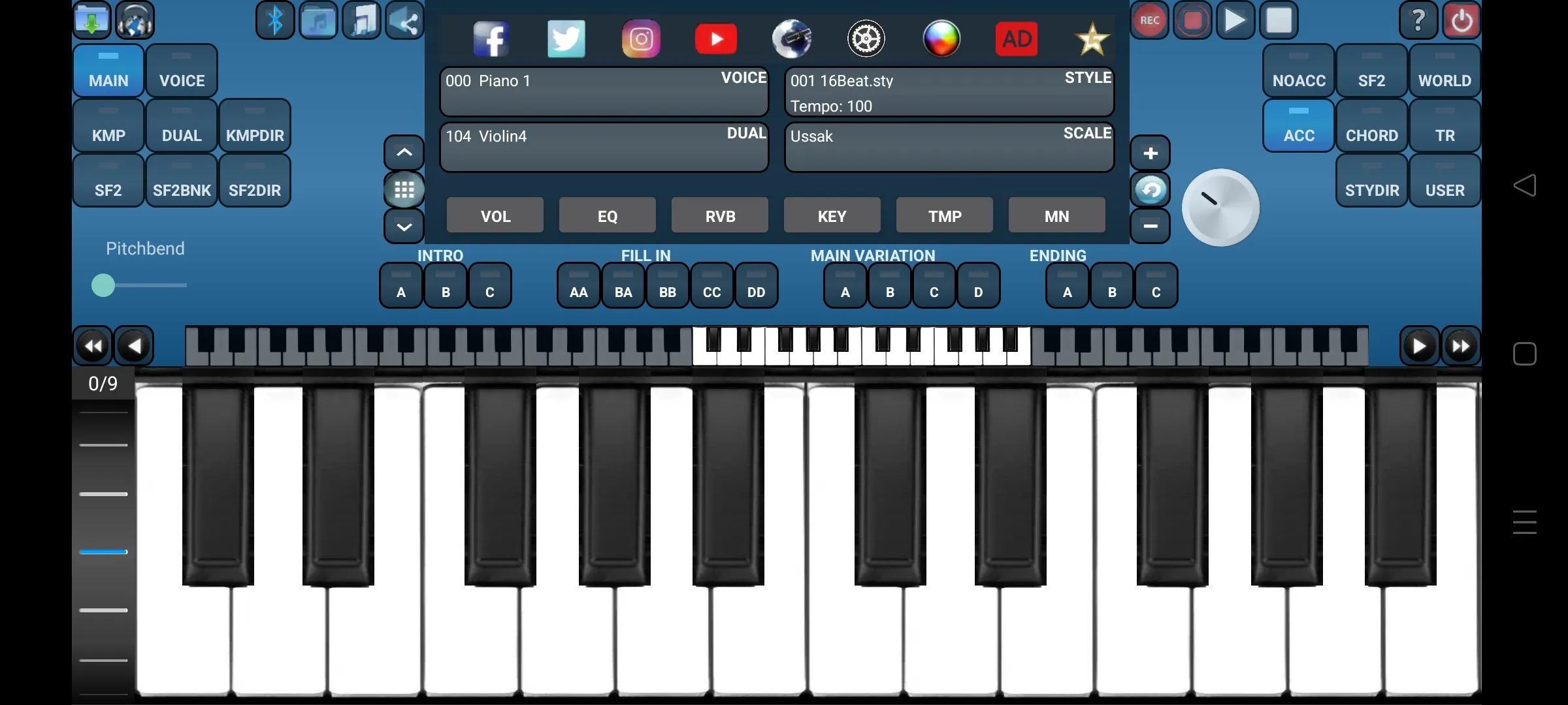 Arranger Keyboard | Indus Appstore | Screenshot