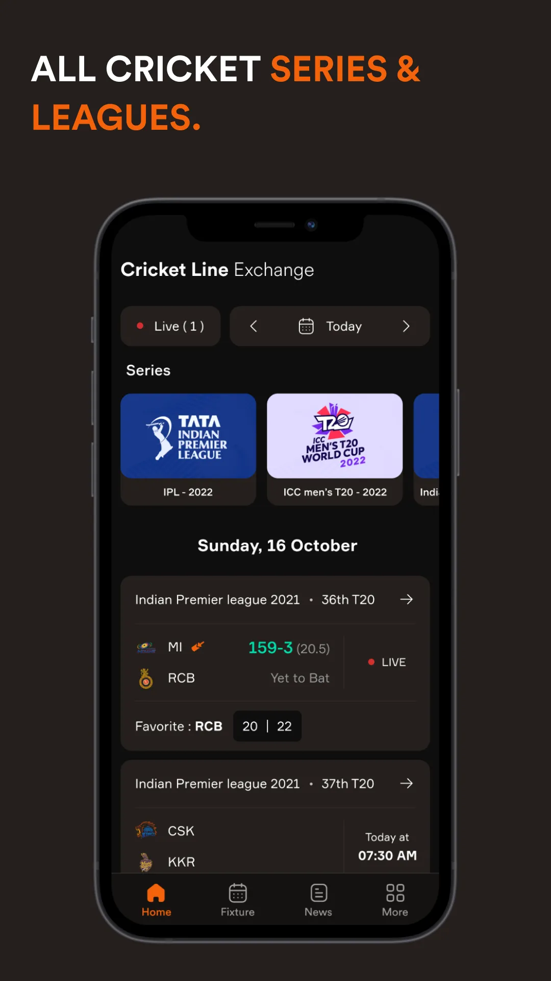 Cricket line Exchange LiveLine | Indus Appstore | Screenshot