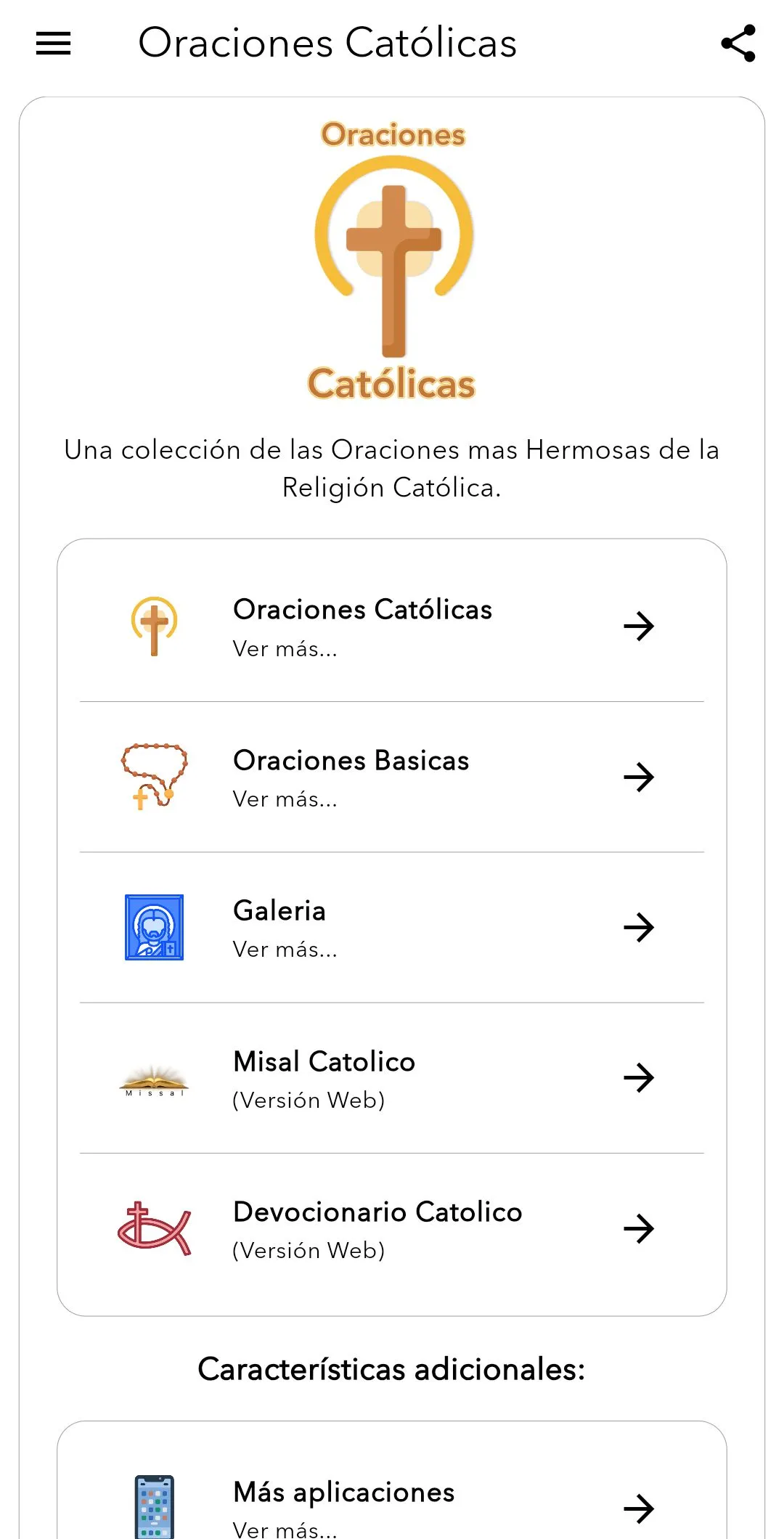 Oraciones Católicas | Indus Appstore | Screenshot