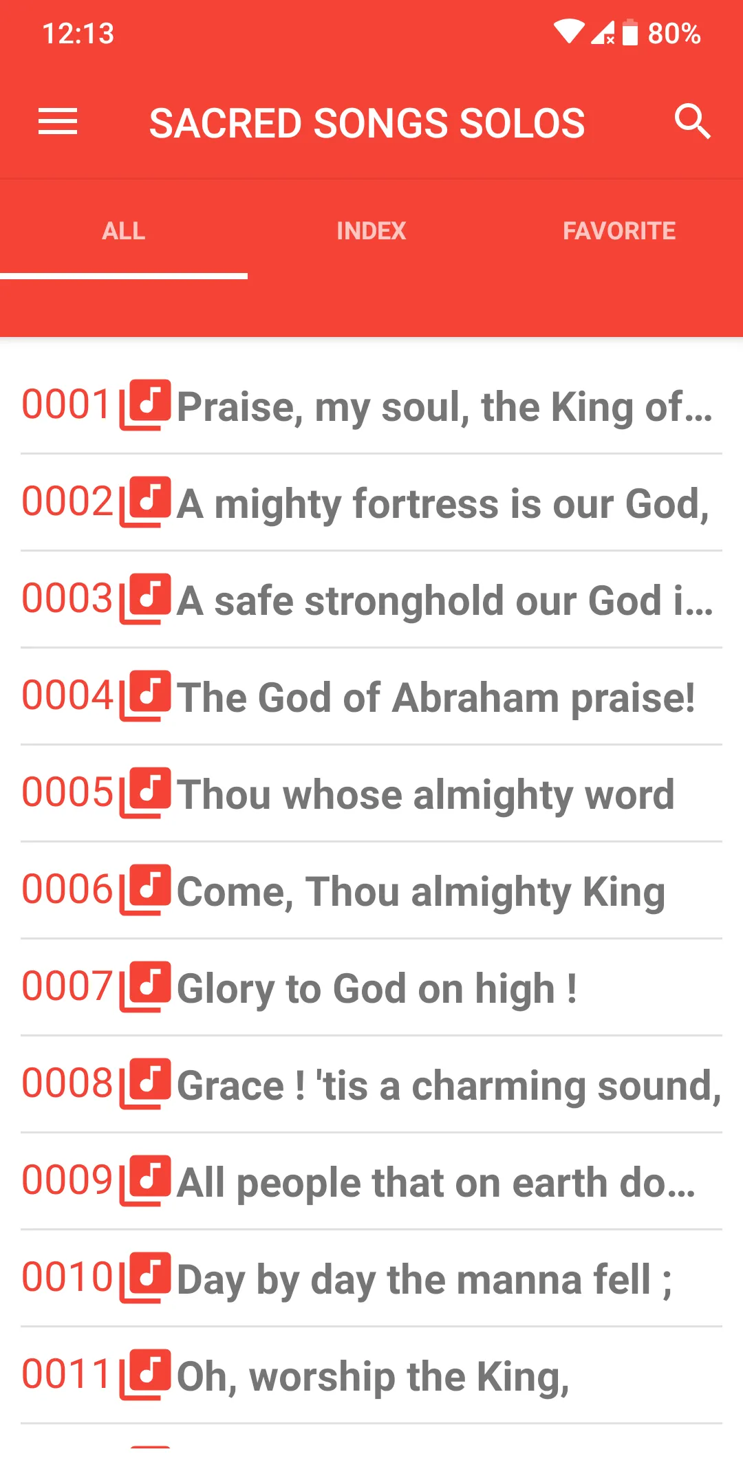 SACRED SONGS AND SOLOS | Indus Appstore | Screenshot