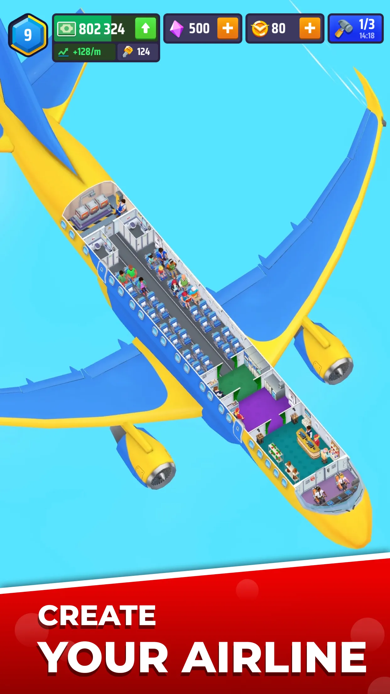 Idle Airplane Inc. Tycoon | Indus Appstore | Screenshot