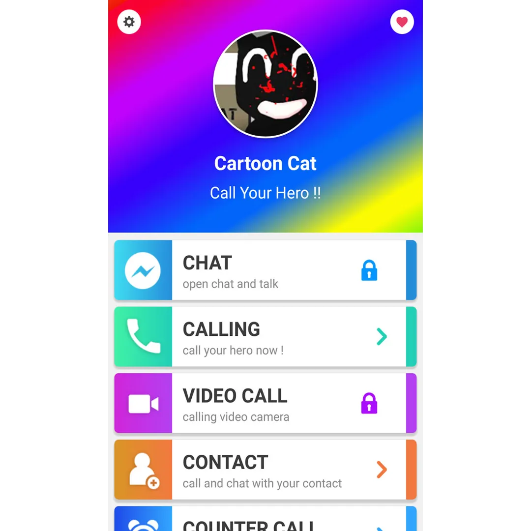 Cartoon Cat Horror Game Call | Indus Appstore | Screenshot