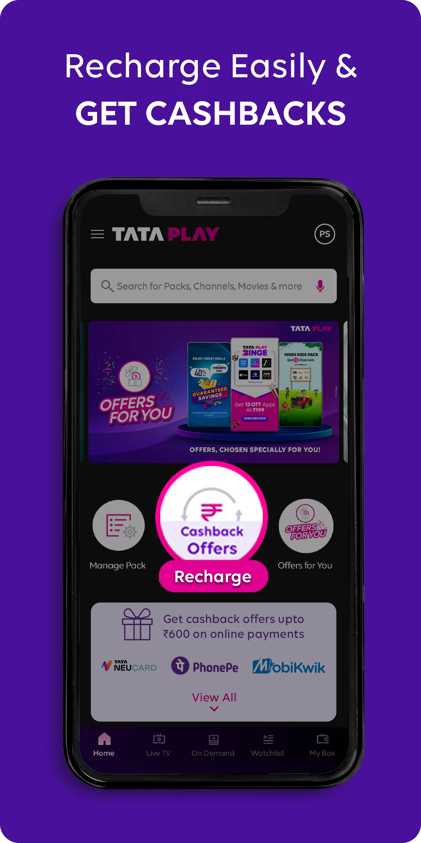 Tata Play - Live TV & DTH Pack | Indus Appstore | Screenshot
