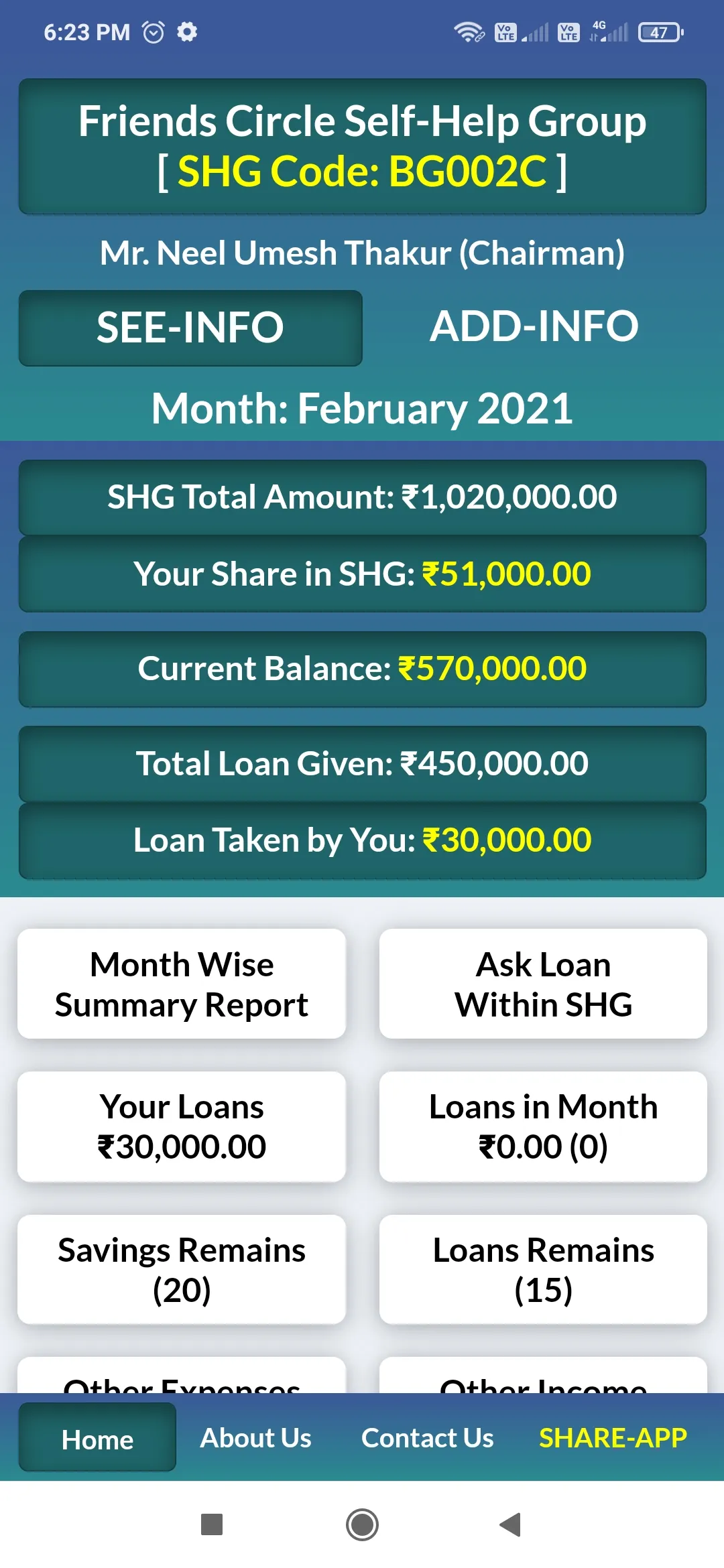 Self-Help Group App - SHG App | Indus Appstore | Screenshot