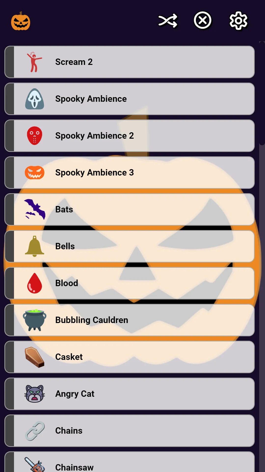 Halloween Soundboard | Indus Appstore | Screenshot