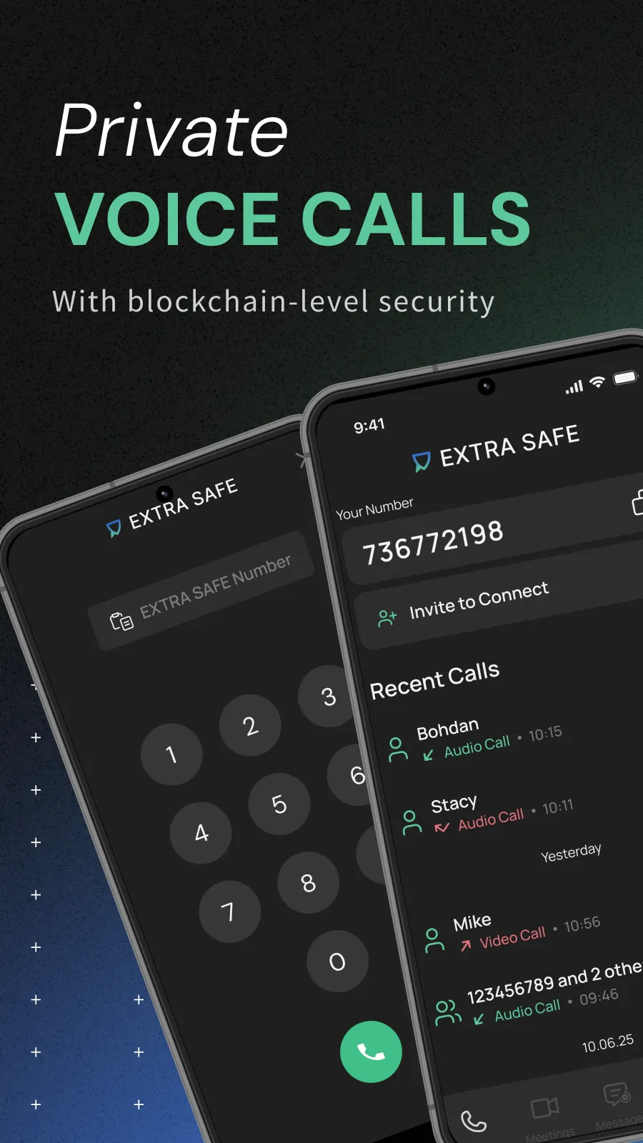 EXTRA SAFE: Private P2P Calls | Indus Appstore | Screenshot