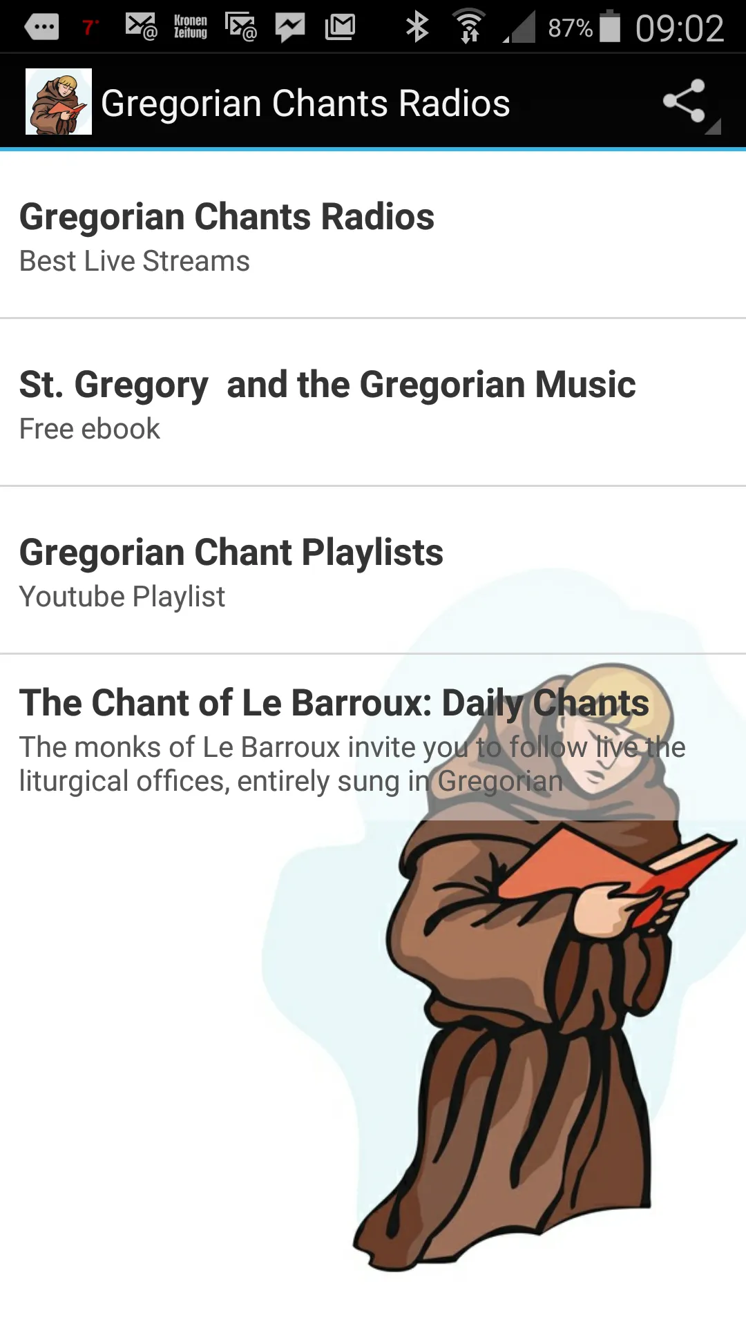 Gregorian Chant Radios | Indus Appstore | Screenshot