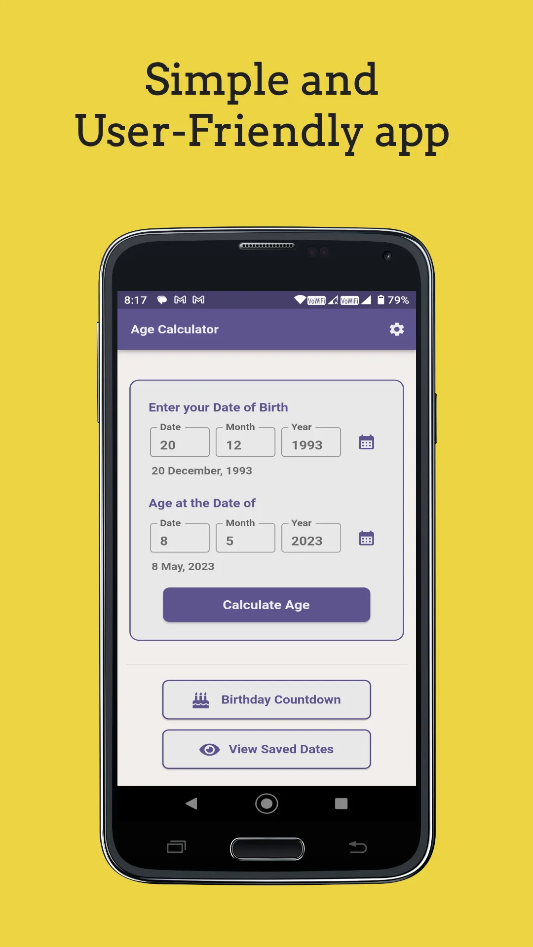 Birthday and Age Calculator | Indus Appstore | Screenshot