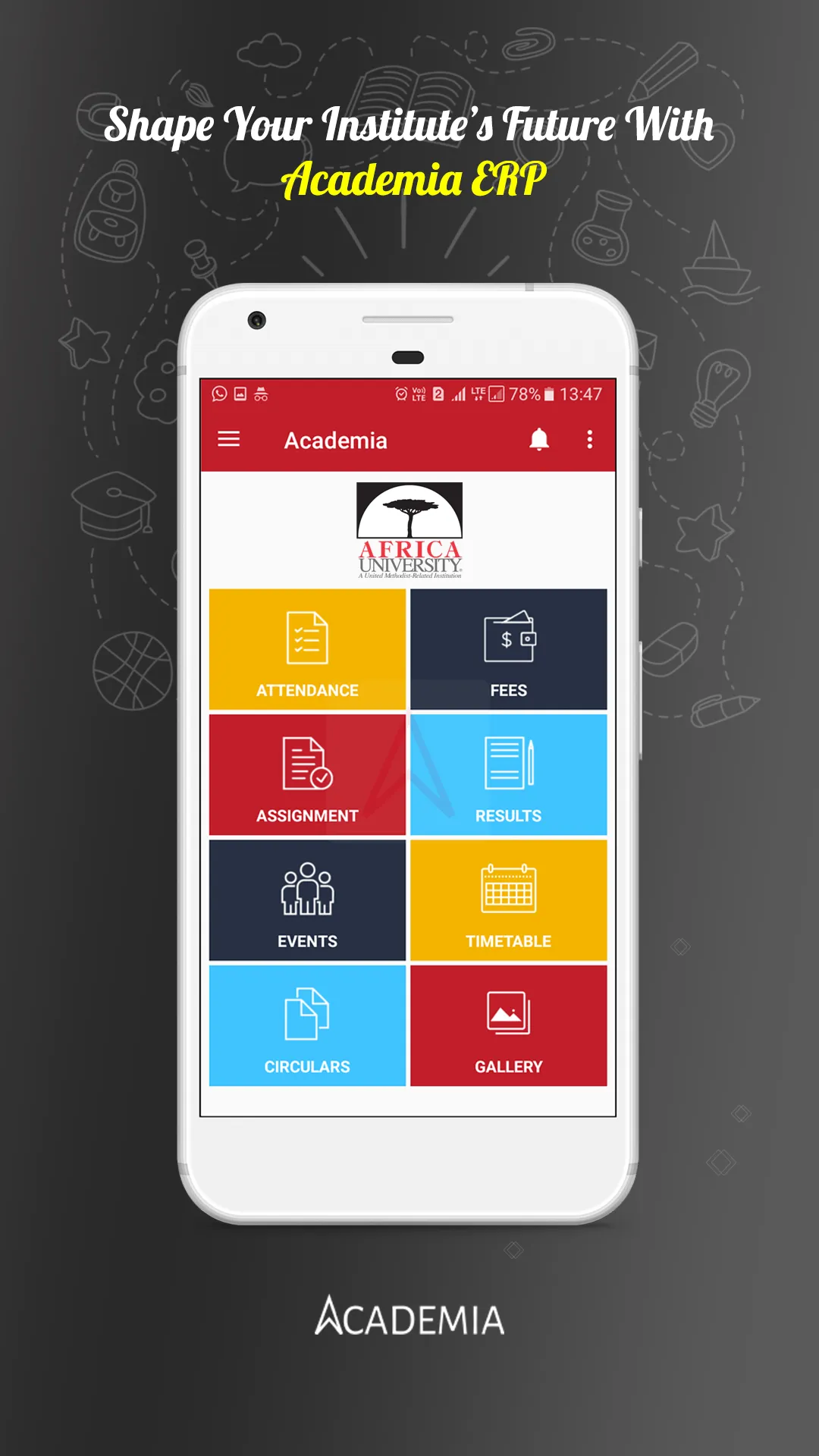 Academia @ AU | Indus Appstore | Screenshot