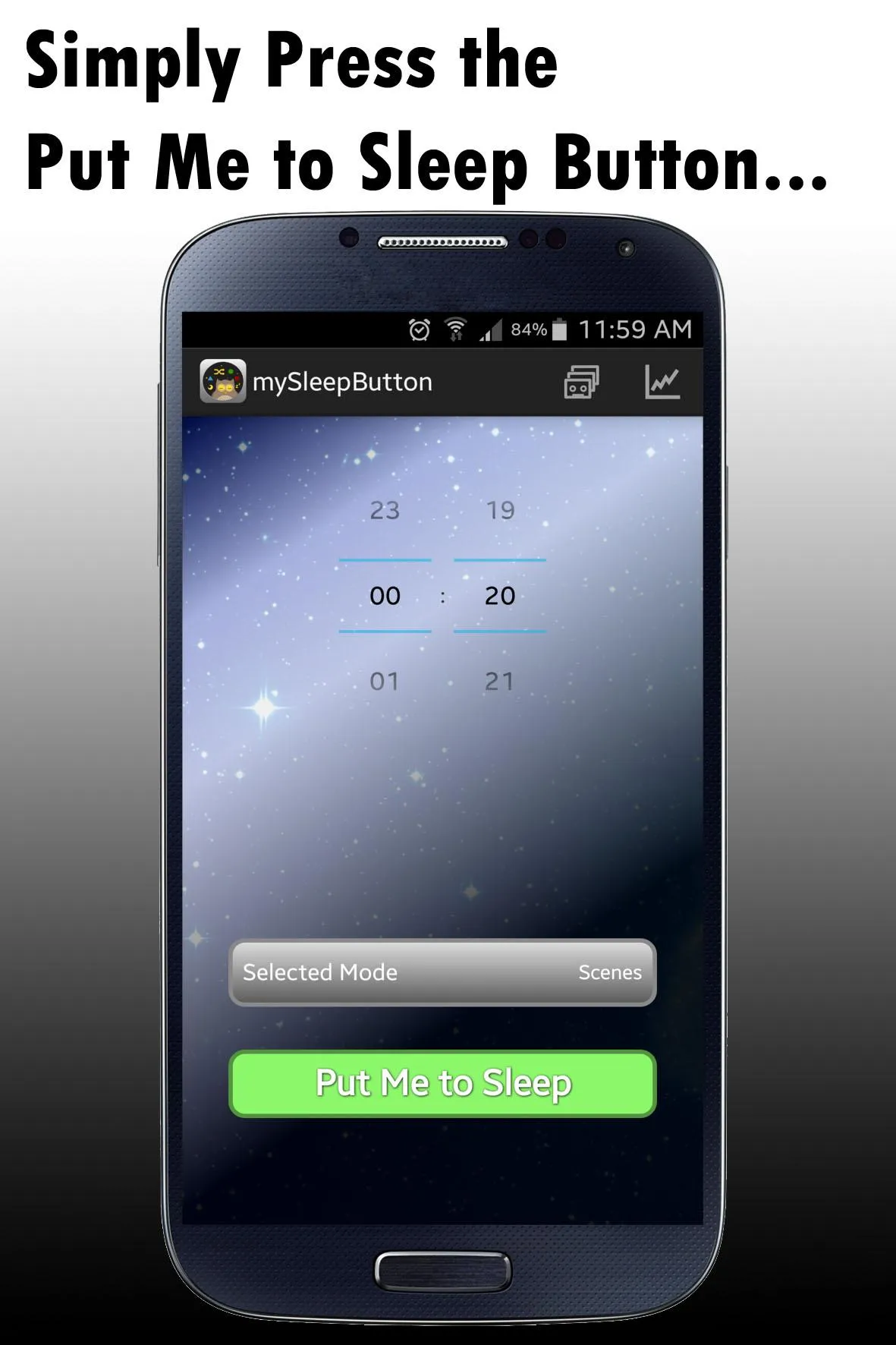 mySleepButton® | Indus Appstore | Screenshot