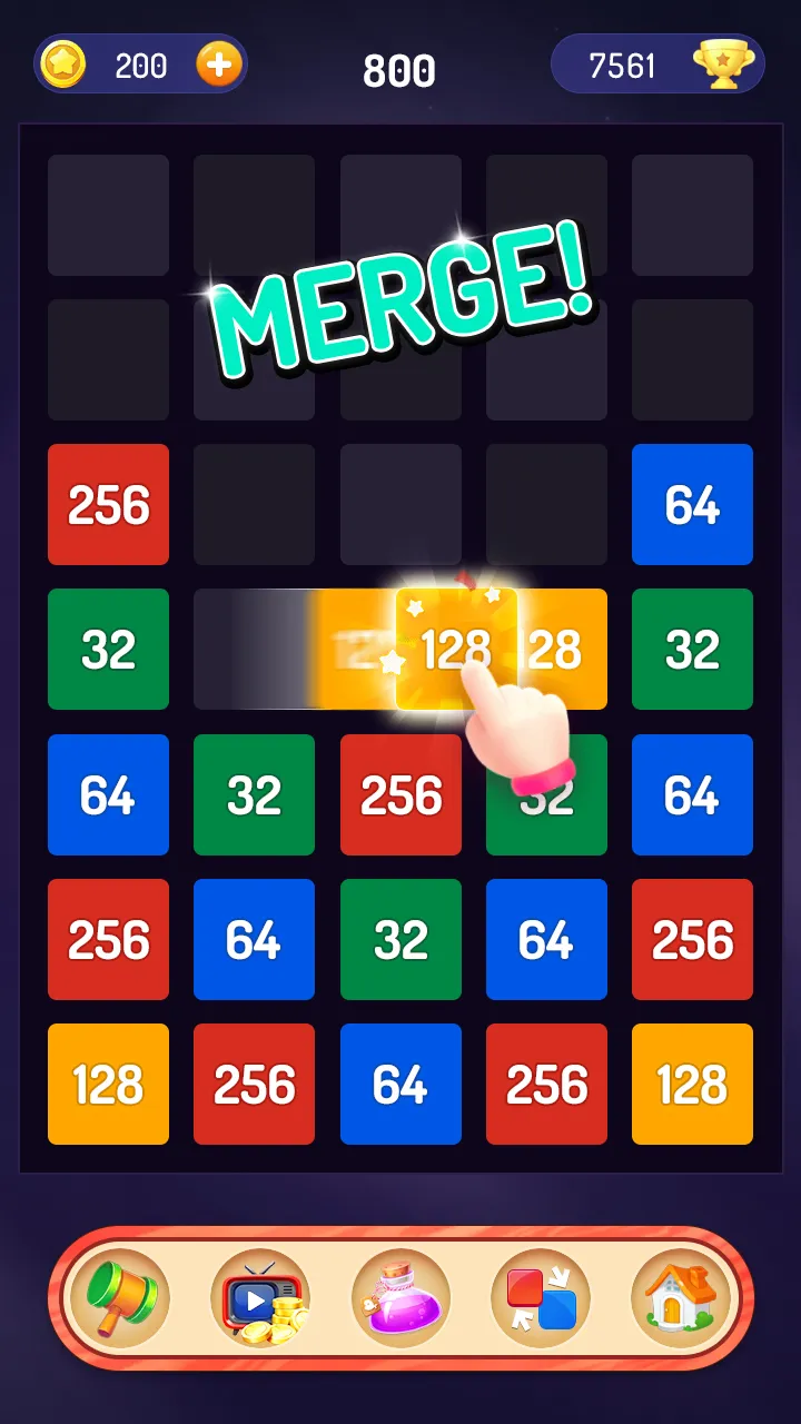 Merge the Number - 2048 Puzzle | Indus Appstore | Screenshot