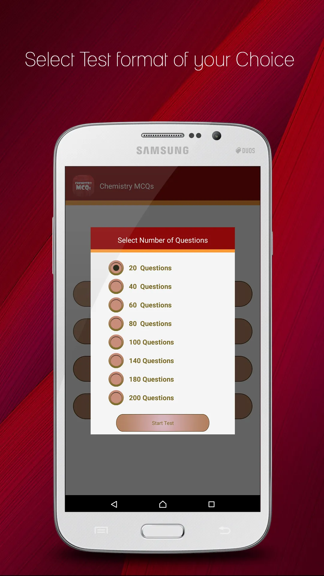 Chemistry MCQs | Indus Appstore | Screenshot