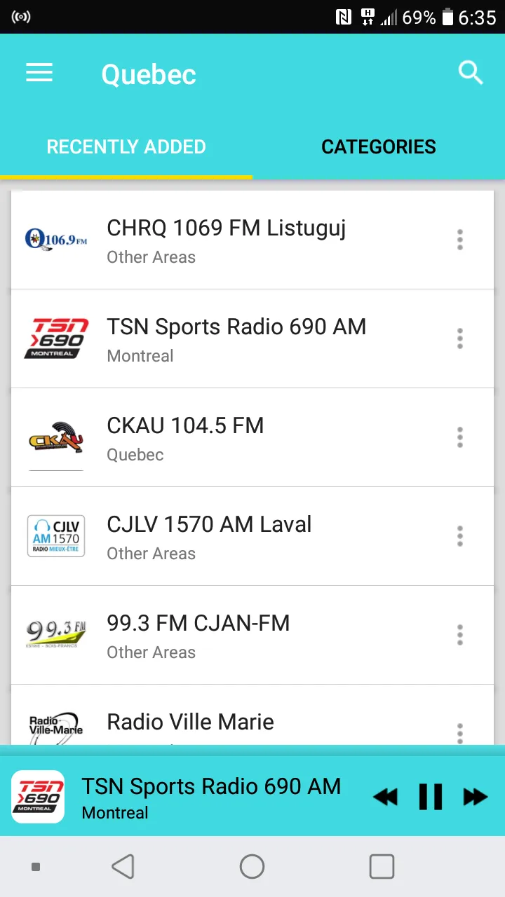 Radio Quebec | Indus Appstore | Screenshot