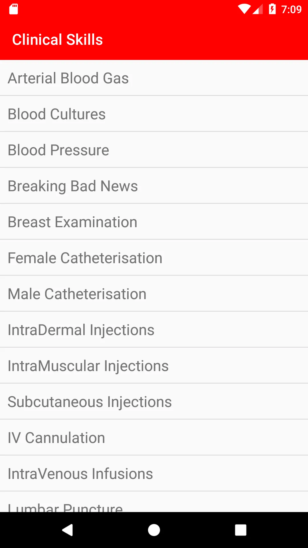 Clinical Skills | Indus Appstore | Screenshot