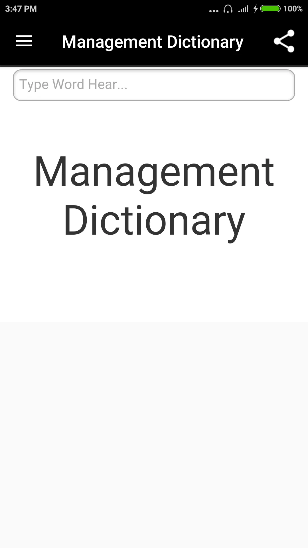 Management Dictionary | Indus Appstore | Screenshot