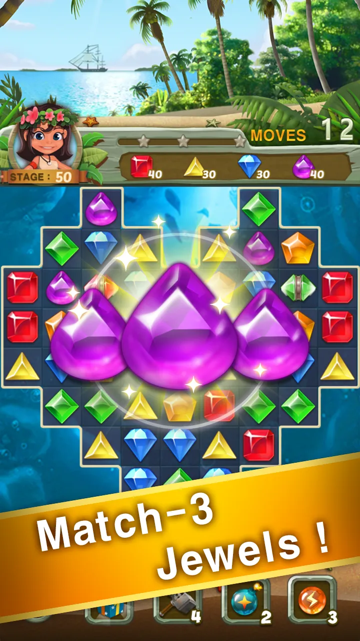 Paradise Jewel: Match 3 Puzzle | Indus Appstore | Screenshot