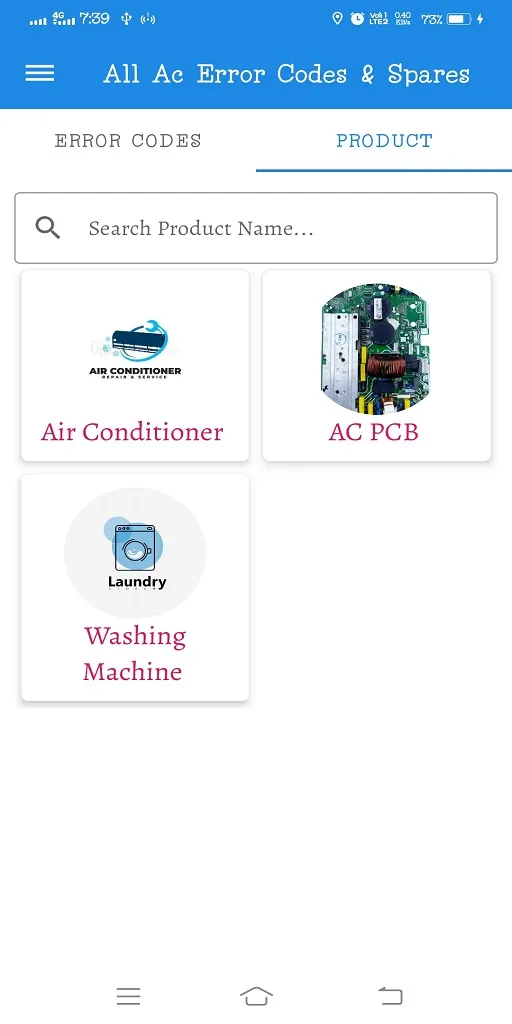 All Ac Error Codes & Spares | Indus Appstore | Screenshot