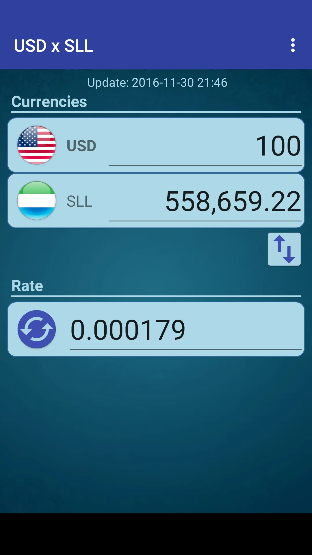 US Dollar Sierra Leonean Leone | Indus Appstore | Screenshot