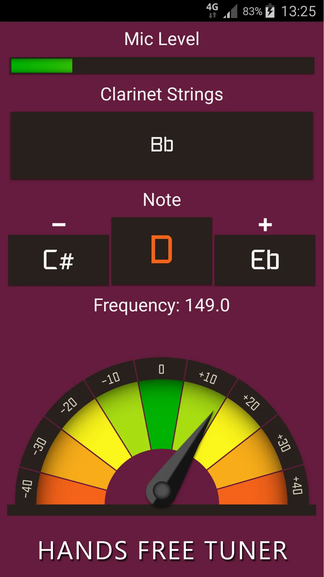 Clarinet Tuner: Fast & Precise | Indus Appstore | Screenshot