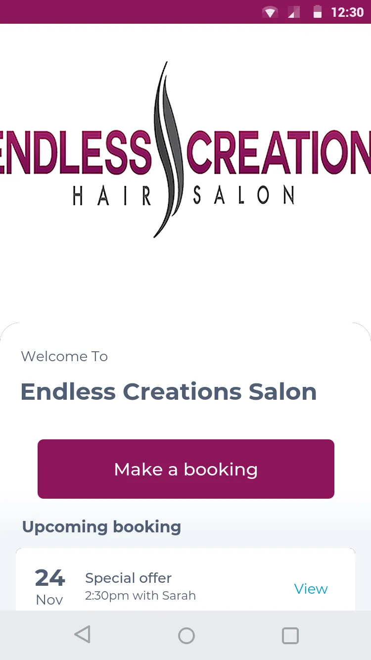 Endless Creations Salon | Indus Appstore | Screenshot