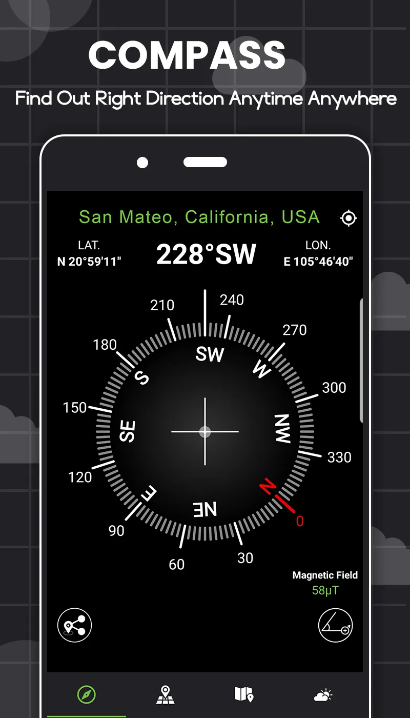 Digital Compass for Android | Indus Appstore | Screenshot