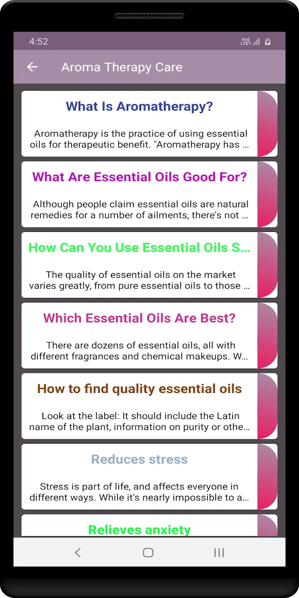 Aroma Therapy Care | Indus Appstore | Screenshot